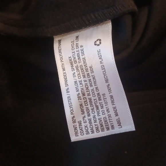 AVA & VIV Womens Black Vegan Leather Pants 3X - Picture 7 of 7